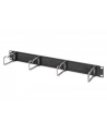DIGITUS DN-97669 1U cable management panel with brush 4xsteel rings 40x75mm Kolor: CZARNY RAL 9005 - nr 19