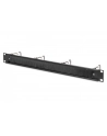 DIGITUS DN-97669 1U cable management panel with brush 4xsteel rings 40x75mm Kolor: CZARNY RAL 9005 - nr 20