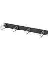 DIGITUS DN-97669 1U cable management panel with brush 4xsteel rings 40x75mm Kolor: CZARNY RAL 9005 - nr 24