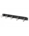 DIGITUS DN-97667 1U cable management panel 5xsteel rings 40x75mm Kolor: CZARNY RAL 9005 - nr 12