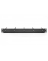 DIGITUS DN-97667 1U cable management panel 5xsteel rings 40x75mm Kolor: CZARNY RAL 9005 - nr 14