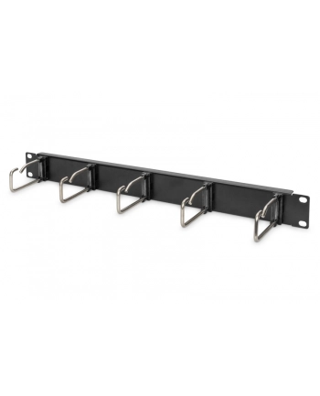 DIGITUS DN-97667 1U cable management panel 5xsteel rings 40x75mm Kolor: CZARNY RAL 9005 nr 2