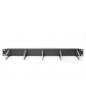 DIGITUS DN-97667 1U cable management panel 5xsteel rings 40x75mm Kolor: CZARNY RAL 9005 - nr 5