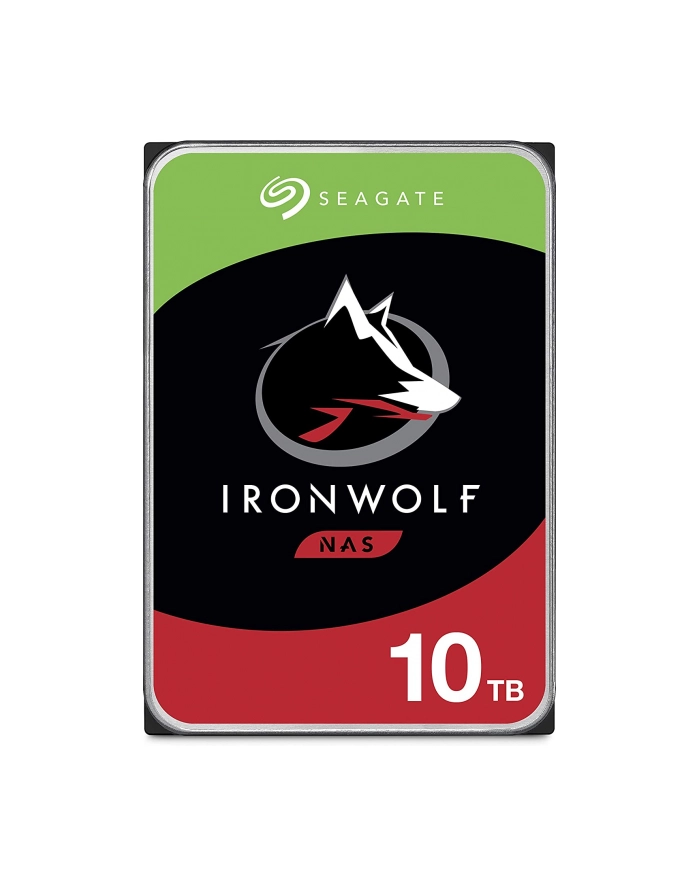 SEAGATE Ironwolf NAS HDD 10TB 7200rpm 6Gb/s SATA 256MB cache 89cm 3.5inch 24x7 CMR for NAS and RAID Rackmount Systems BLK główny