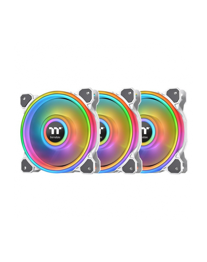 thermaltake Wentylator - Riing Quad 12 RGB Radiator Fan TT Premium Edition 3pack Biały główny