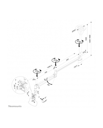 neomounts by newstar Uchwyt medyczny FPMA-HAC100HC