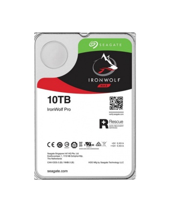 SEAGATE Ironwolf PRO NAS HDD 10TB 7200rpm 6Gb/s SATA 256MB cache 8.9cm 3.5inch 24x7 for NAS und RAID Rackmount Systems BLK