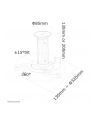 neomounts by newstar Uchwyt sufitowy do projektora BEAMER-C80WHITE - nr 37