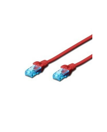 DIGITUS CAT 5e U-UTP patch cable PVC AWG 26/7 length 10m color red