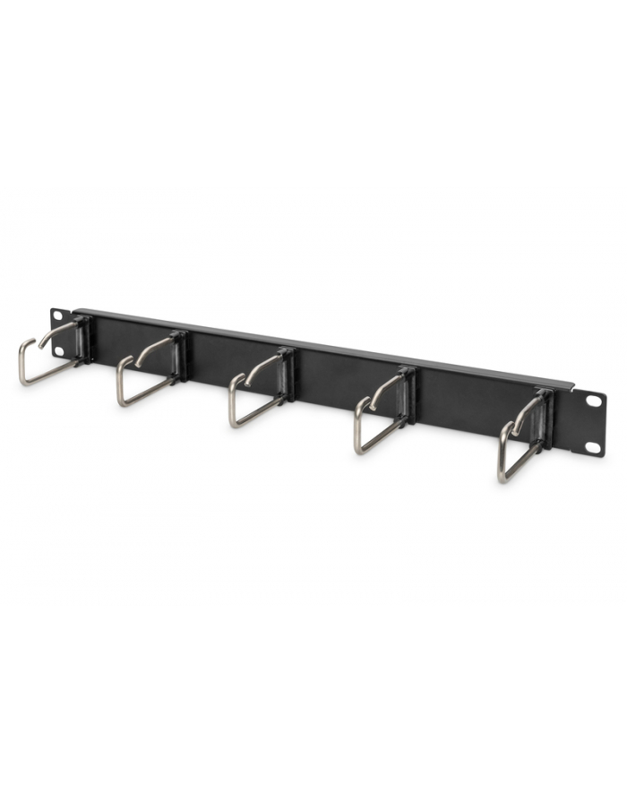 DIGITUS DN-97667 1U cable management panel 5xsteel rings 40x75mm Kolor: CZARNY RAL 9005 główny