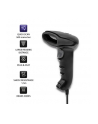 qoltec Laserowy czytnik kodów kreskowych 1D | CCD | USB | Czarny - nr 18