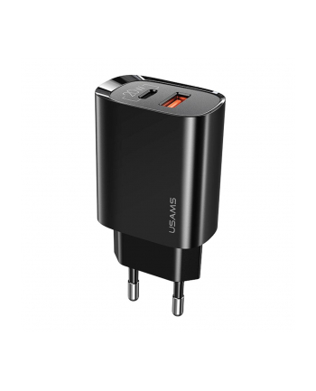 usams Ładowarka sieciowa 1xUSB-C+1xUSB T35 20W PD3.0 QC3.0 Fast charging