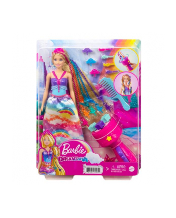Barbie Lalka Dreamtopia Księżniczka Zakręcone pasemka GTG00 MATTEL