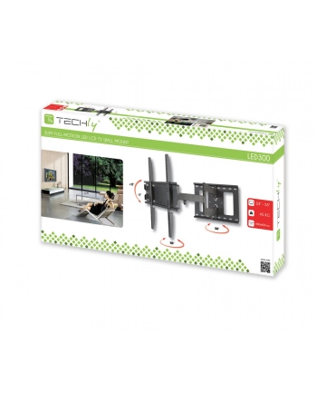 TECHLY Uchwyt Ścienny TV LCD/LED 23-55inch 45kg Obrotowy Czarny nr 1