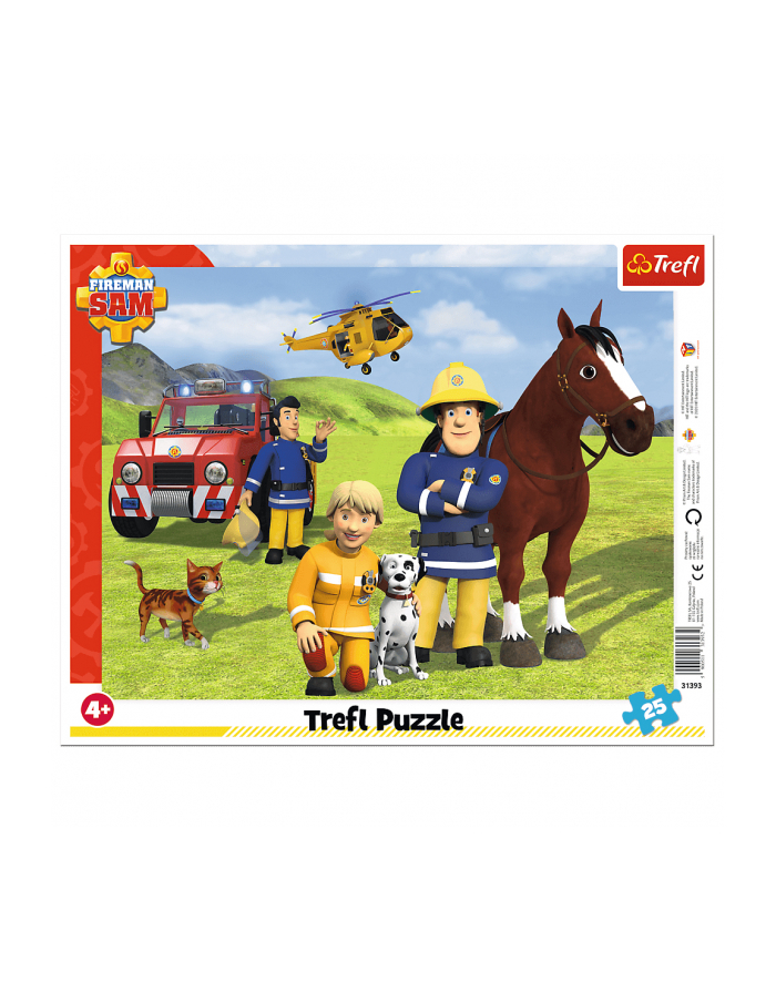 Puzzle 25el ramkowe Zawsze na straży. Strażak Sam 31393 Trefl główny