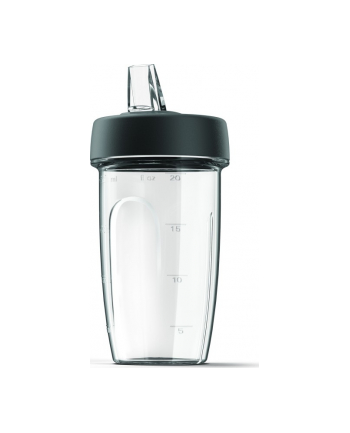 Kenwood Blend-Xtract Sport attachment Smoothie2Go container KAH740PL, cups (transparent / Kolor: CZARNY, 2 pieces)