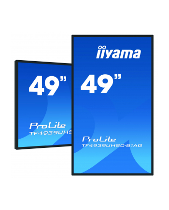 IIYAMA 55inch PCAP IPS AG 4K Bezel Free 15 Points Touch Landscape Portrait or Face-up 1100:1 420cd/m2 2xHDMI DP VGA USB LAN RS232C