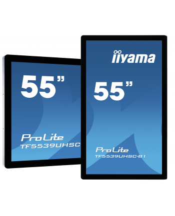 IIYAMA 55inch PCAP IPS AG 4K Bezel Free 15 Points Touch Landscape Portrait or Face-up 1100:1 500cd/m2 2xHDMI DP VGA USB RS232C