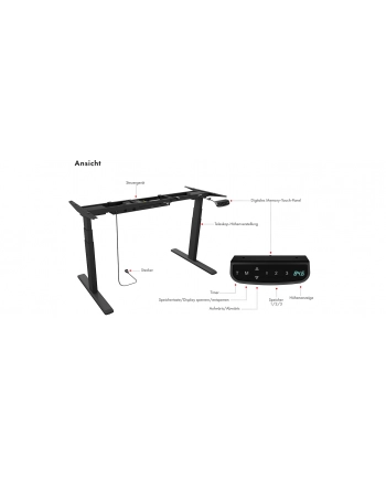 icybox Stelaż pod biurko z elektryczną regulacją  wysokości  IB-EW205B-T nr 1