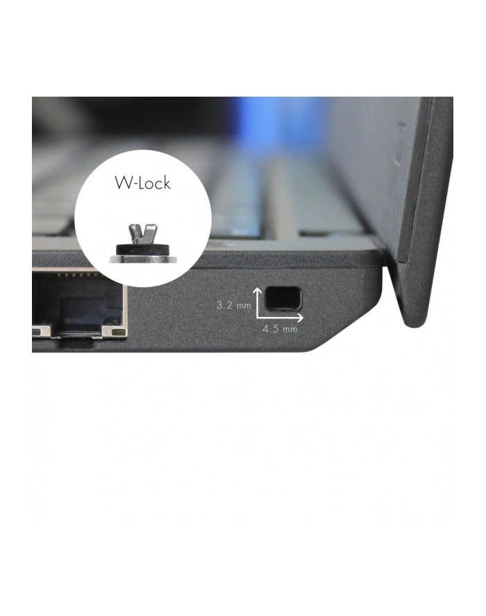 Dicota Security Cable Wedge lock Ultra Slim - keyed główny