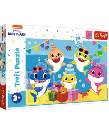 Puzzle 24el Maxi Wesołe Baby Shark 14337 Trefl nr 2