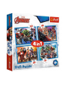 Puzzle 4w1 35,48,54,70el Odważni Avengersi. Avengers 34386 Trefl p8 - nr 3