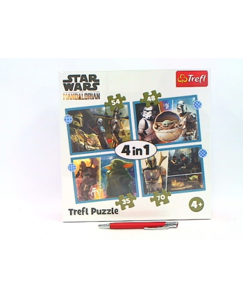 Puzzle 4w1 35,48,54,70el Mandalorian. Star Wars 34397 Trefl p8 nr 1