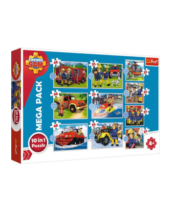 Puzzle 10w1 Strażak Sam. Poznaj ekipę ratunkową Strażaka Sama 90382 Trefl