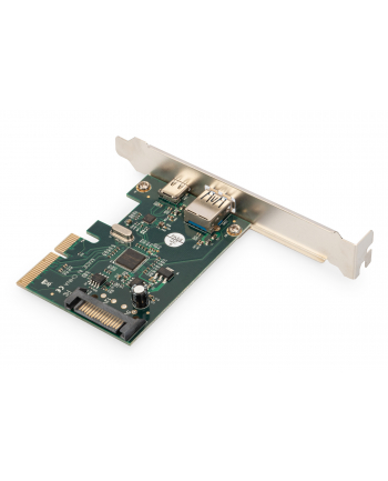 digitus Karta rozszerzeń (Kontroler) USB 3.1 PCI Express USB A/ Typ C  3.1 Gen.2 10Gbps Chipset: ASM1142