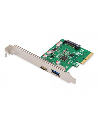 digitus Karta rozszerzeń (Kontroler) USB 3.1 PCI Express USB A/ Typ C  3.1 Gen.2 10Gbps Chipset: ASM1142