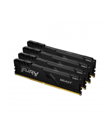 KINGSTON 64GB 2666MHz DDR4 CL16 DIMM Kit of 4 FURY Beast Black