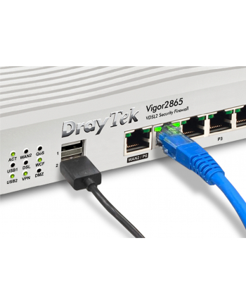 DRAYTEK Vigor 2865 Dual-WAN Firewall Router 1xRJ11 ADSL2/2+ 1xGbE RJ45 5xGbE LAN ports