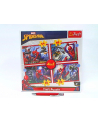 Puzzle 4w1 Bohaterski Spider-Man / Disney Marvel Spiderman 34384 Trefl - nr 2