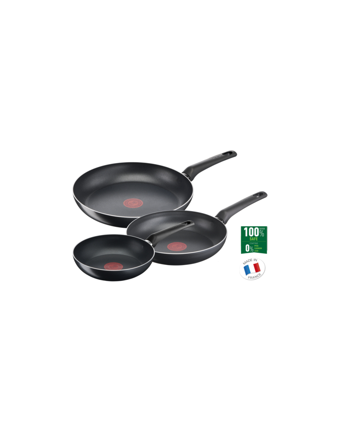 Zestaw 3 patelni TEFAL Simple Cook B55691 20/24/28 cm główny