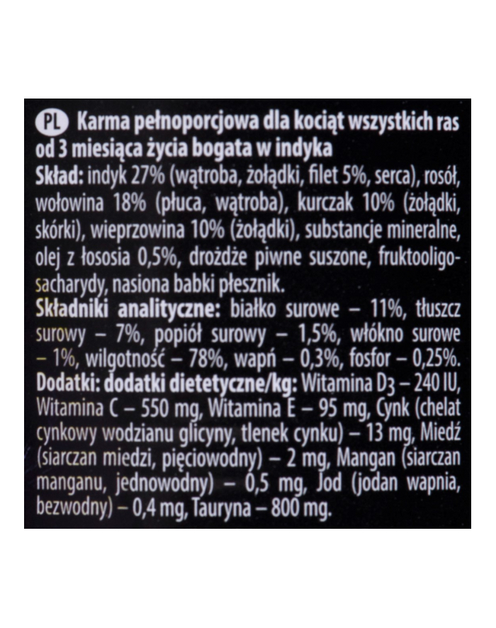 dolina noteci DNT Premium Kot Junior Bogata w Indyka 400g główny