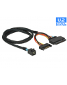 D-ELOCK KABEL SAS MINI HD SFF-8643(M)->U2 SFF-8639(M)+SATA 15 PIN(F) 075M 84821 - nr 11