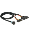 D-ELOCK KABEL SAS MINI HD SFF-8643(M)->U2 SFF-8639(M)+SATA 15 PIN(F) 075M 84821 - nr 9