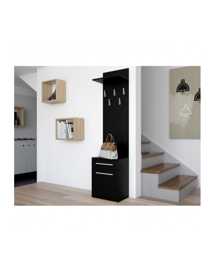 top e shop WIESZAK SZAFKA NA BUTY DUO CZERŃ MAT główny