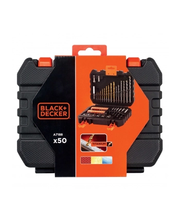 Zestaw wierteł i bitów 50szt A7188-XJ Black+Decker nr 1