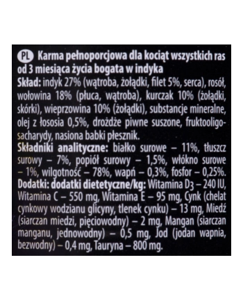 dolina noteci DNT Premium Kot Junior Bogata w Indyka 400g nr 1