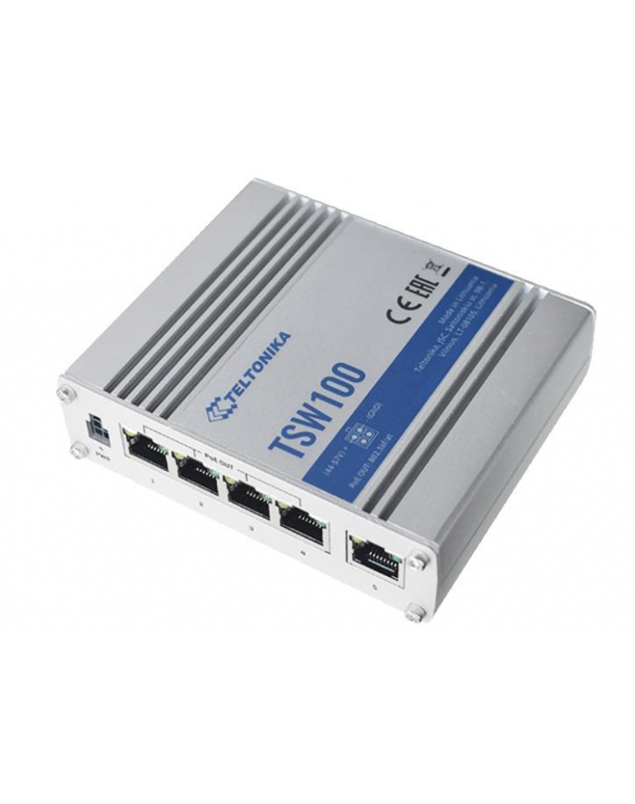 TELTONIKA TSW100 Switch 5x RJ45 1000Mb/s  4x PoE główny