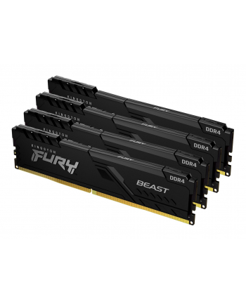 KINGSTON 32GB 2666MHz DDR4 CL16 DIMM (Kit of 4) FURY Beast Black KF426C16BBK4/32