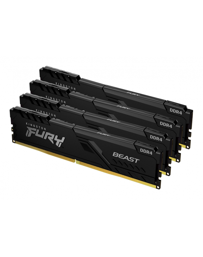 KINGSTON 64GB 2666MHz DDR4 CL16 DIMM (Kit of 4) FURY Beast Black KF426C16BBK4/64 główny