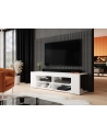 cama meble Szafka RTV TEXAS 50/134/40 biały/biały połysk - nr 4