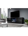 cama meble Szafka RTV QIU 200 MDF czarny połysk/czarny połysk - nr 6