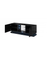 cama meble Szafka RTV QIU 160 MDF czarny połysk/czarny połysk - nr 1