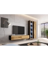 cama meble Szafka RTV VIGO '180' 30/180/40 czarny/dąb wotan - nr 11