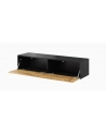 cama meble Szafka RTV VIGO '140' 30/140/40 czarny/dąb wotan - nr 2