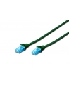 Patchcord DIGITUS UTP kat. 5e 3m PVC zielony - nr 2