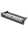 Patch panel DIGITUS 10'' 12 portowy 1U (RAL 9005) - nr 1
